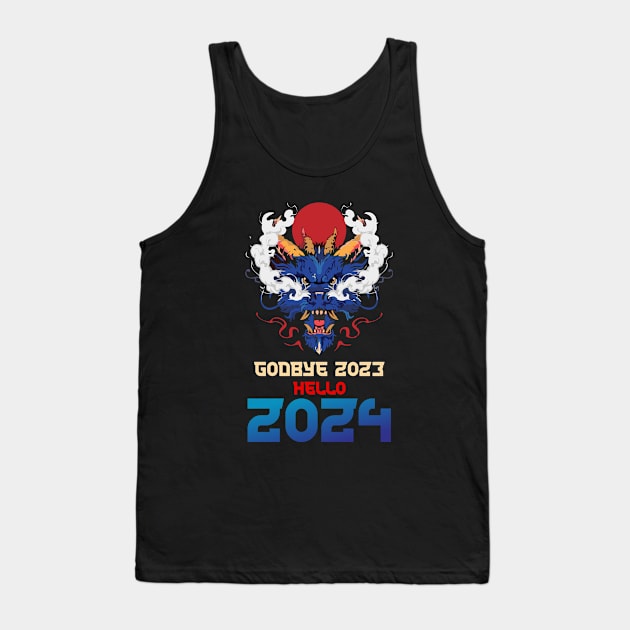 happy new year 2024 Tank Top by JackRendang